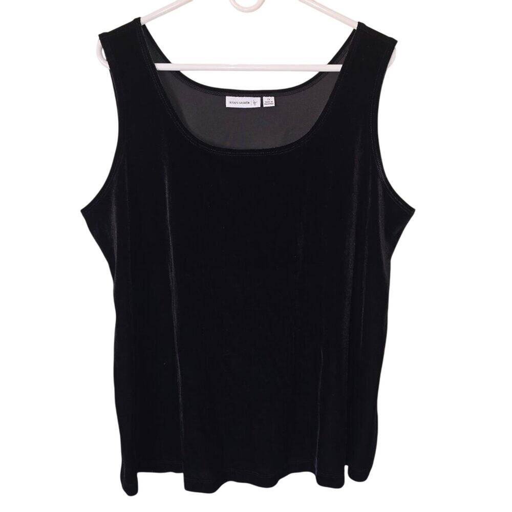 Susan Graver Crushed Velvet Tank Cami 2X Plus‎ Size